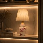 آباژور رو میزی - طرح گنجشک قرمز